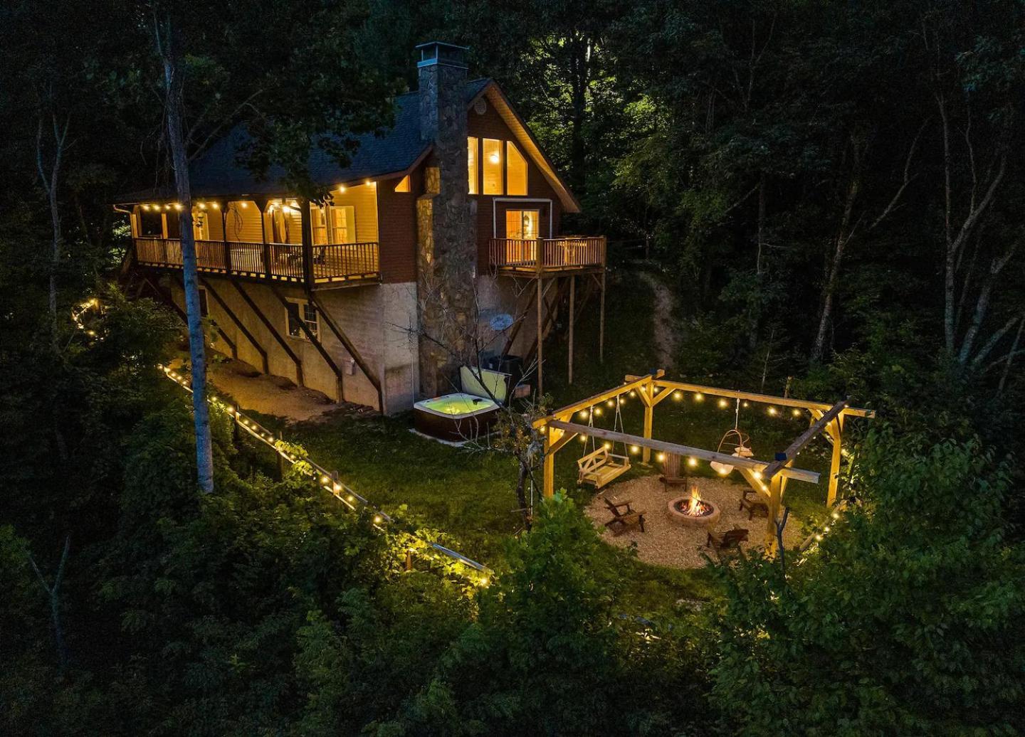 Maggie Valley Cabin With Beautiful Mountain Views, Hottub, Pet Friendly, Gameroom, Fireplace Exterior foto